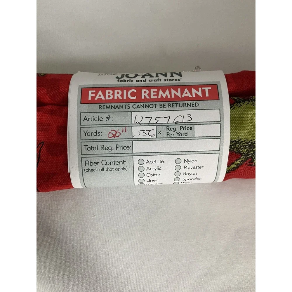 Fabric Dr. Seuss How The Grinch Stole Christmas 44